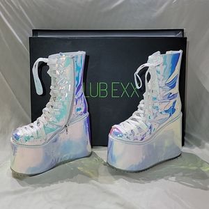Dollskill/ Club Exx Holographic Boots